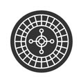 Roulette glyph icon