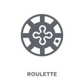 Roulette icon from Entertainment collection.