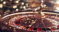 The roulette spinning wheel.AI generated image Royalty Free Stock Photo
