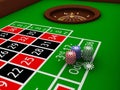 Roulette table