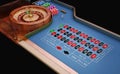 Roulette table close up view. Royalty Free Stock Photo