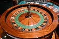 Roulette table. Shot from a session in a real casino