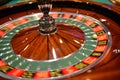 Roulette table. Shot from a session in a real casino.