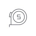 Roulette thin line icon. Linear vector symbol