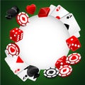 Roulette Vector Casino Background