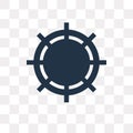 Roulette vector icon isolated on transparent background, Roulette transparency concept can be used web and mobile Royalty Free Stock Photo