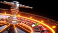 Roulette Wheel Futuristic Casino Gambling Concept Design - 3D Illustration