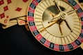 Roulette wheel gambling in a casino. Royalty Free Stock Photo