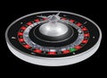 Roulette Wheel Isolated on Black Royalty Free Stock Photo