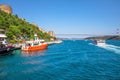 Roumeli Hissar Castle and Fatih Sultan Mehmet Bridge, Istanbul, Turkey Royalty Free Stock Photo