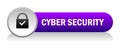 Cyber secutiry icon button Royalty Free Stock Photo