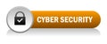Cyber secutiry icon button Royalty Free Stock Photo