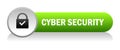 Cyber secutiry icon button Royalty Free Stock Photo
