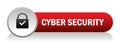 Cyber secutiry icon button Royalty Free Stock Photo