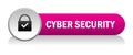 Cyber secutiry icon button Royalty Free Stock Photo