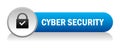 Cyber secutiry icon button Royalty Free Stock Photo