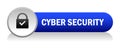 Cyber secutiry icon button Royalty Free Stock Photo