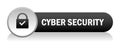 Cyber secutiry icon button Royalty Free Stock Photo
