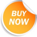 Buy now vector sticker Royalty Free Stock Photo