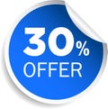 30 percentage discount offer Royalty Free Stock Photo