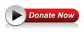 Donate now web button icon Royalty Free Stock Photo