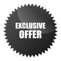 Exclusive offer vector sticker