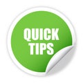 quick tips sticker vector illustration