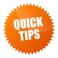 Quick tips sticker vector illustration