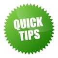 Quick tips sticker vector illustration