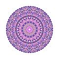 Round abstract colorful circular geometrical stone pattern mandala