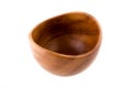 Round acacia wood bowl