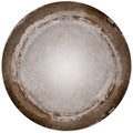 Round aged metal plate Royalty Free Stock Photo