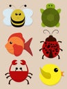 Round Animals Set