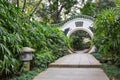 The round arch in Orchid Garden Royalty Free Stock Photo