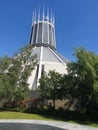 Round the back of the metropolitan cathedral Liverpool Royalty Free Stock Photo