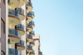 Round balconies on modern building