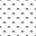 Round barn pattern, simple style Royalty Free Stock Photo