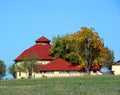 Round Barn with Shingle Roof