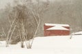 Round Barn in Snow