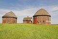 Round barns Royalty Free Stock Photo