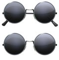 Round black glasses Royalty Free Stock Photo