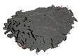 Round black tar blob on a white background Royalty Free Stock Photo