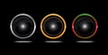 round blank buttons shiny effect Royalty Free Stock Photo