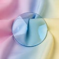 Features a gradient effect with shades of pink blue and yellow Royalty Free Stock Photo