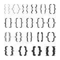 Round Brackets icon set