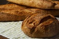 Round bread and baguettes