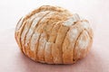 Round bread cut Royalty Free Stock Photo