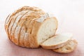 Round bread cut Royalty Free Stock Photo