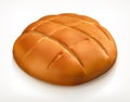 Round bread icon Royalty Free Stock Photo