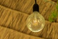 Round bulb on the ceiling Royalty Free Stock Photo